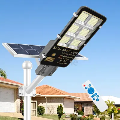 Solar LED Street Light with Solar Panel  Remote