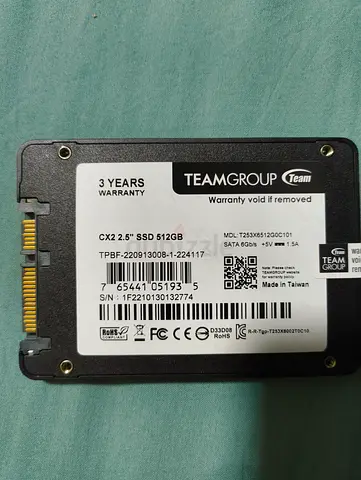 TeamGroup CX2 512GB 2.5-inch SATA SSD - Used, Working