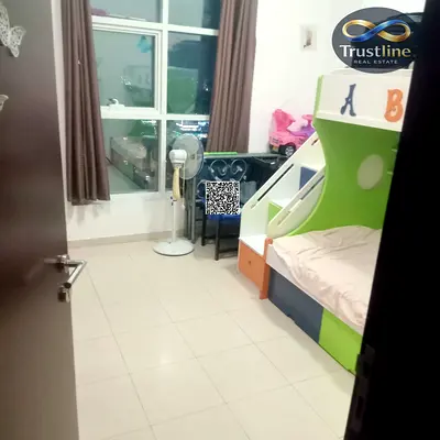 Two bedrooms and a living room for sale in City Towers with a full view of Sharjah