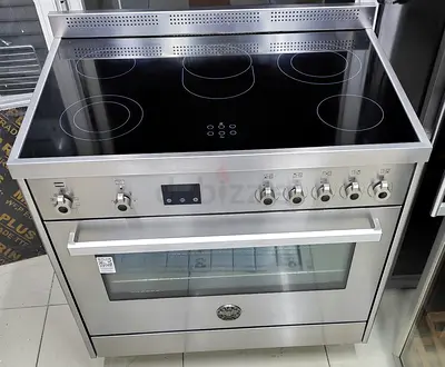 Bartzonia 5 burners full electric digital cooking range latest version 90cm
