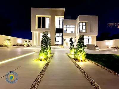 لهواة الفخامىة تمتع بالرفاهية فيلا 6 غرف مع مسبح وروف شاملة كهرباء وماء ومكيفات تشطيب سوبر ديلوكس بمنطقة الياسمين عجمان تملك حر و تمويل بنكي