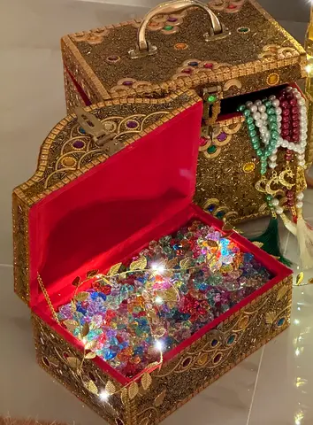 Jewelry Box - Ornate hand-embellished