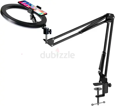 Adjustable overhead shooting Phone Ring Light with Stand