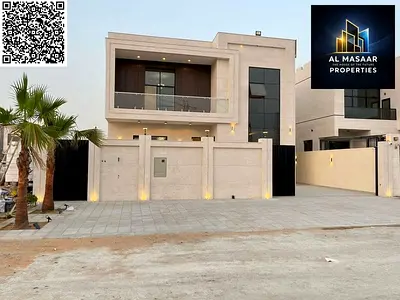 Luxury villa with a land area of ​​4100 sq ft, 5 master bedrooms, large garden, excellent location behind Al Watan University, freehold ownership for