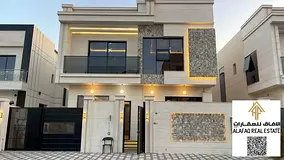 Brand New Villa for Sale in Al Zahia Ajman 5 Bedrooms Modern Design Prime Location Near Sheikh Moham