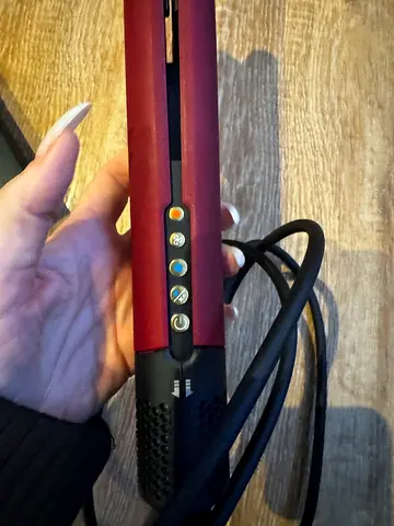 Dyson straightened Red Ceramic Hair Straightener (Flat Iron) - Working