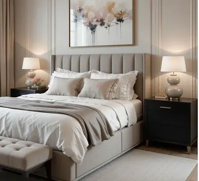 My Upholstered king size bed