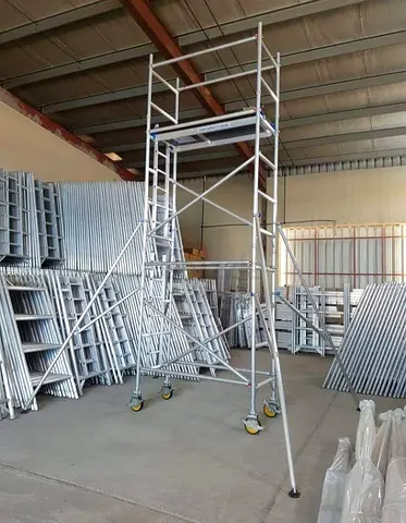 Aluminum scaffolding available