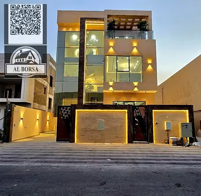 للايجار فيلا في الحليو2 بعجمان 5غرف نوم ماستر ومجلس وصاله وغرفة خادمه وستور