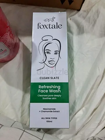 Foxtale Clean Slate Refreshing Face Wash 100ml - New (Niacinamide  Chamomile)