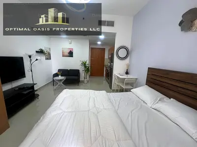 Furnished Studio | Lakeside Tower C | Balcony with City & Marina Views