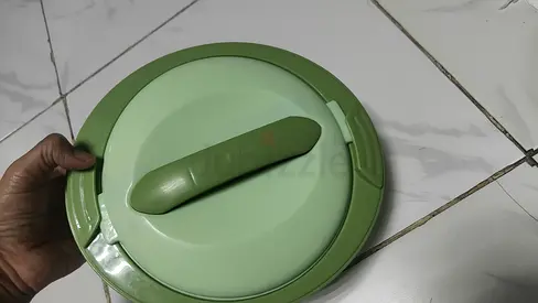 3 casseroles set Green with lid