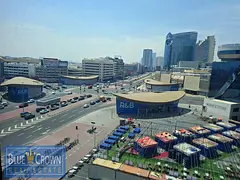 Chiller free studio with kitchen appliances front of burjman metro with parking