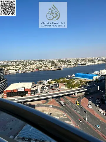 Resale, freehold for all nationalities Two bedrooms and a living room in Horizon Towers Al Rashidiya 1, Ajman 📍 For cash sale ✅ With parking spaces