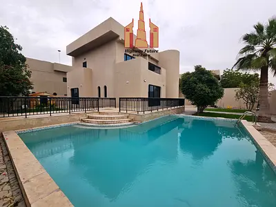 with swimming pool 4 Bed room All Master room Hall Majlis 2 Balcony big yard wardrobe