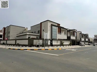 فيلا زاوية مودرن للبيع في الحليو 2 عجمان مقابل مقابل كومباوند ازهي كميونتي | 5500 قدم | 5 غرف ماستر | شامل جميع الرسوم | تكييف مركزي