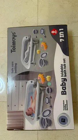 Toimys 7-in-1 Baby Foldable Bath Tub Set
