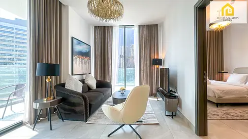 Stylish 1-Bedroom in Business Bay| Pool View