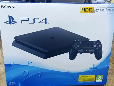 My PS4 Slim 500GB in original box — with 1 black original controller brand new delivery to all UAE