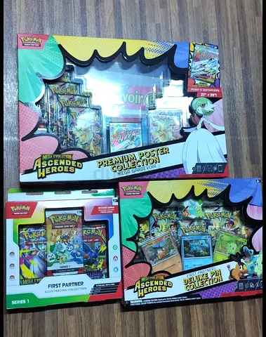 Pokémon TCG boxed set bundle — Ascended Heroes Premium Poster, First Partner  Deluxe Pin (sealed)