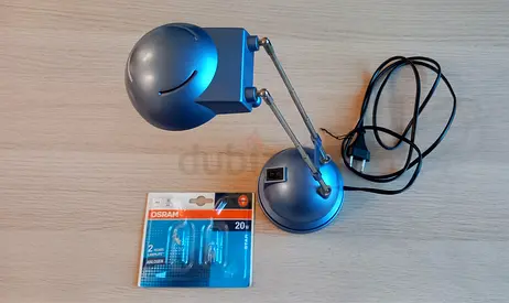 Blue Modern Extendable Desk Lamp