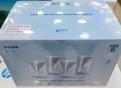 D-Link AX3000 WiFi 6 Dual Band Mesh System White Pack of 4 | DIR-X301/MNA4