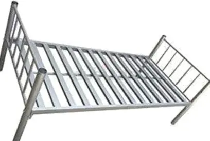 Single bed alam silver available good