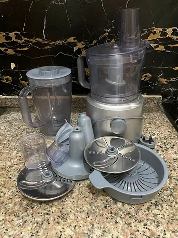 Used multifunction food processor with blender jug and attachments