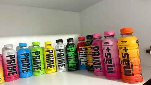 Prime collection display bottles