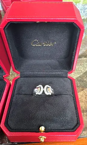 Cartier Motif Ring with Diamond