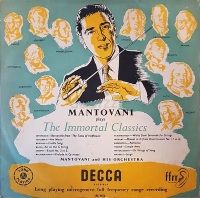 Mantovani – The Immortal Classics (Decca vintage LP, ffrr)