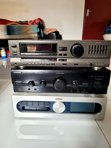 Technics, Kenwood  ReVox. note-(CD NOT WORKING)AMPLIFIER WORKING GOOD LOCATION SHARJAH