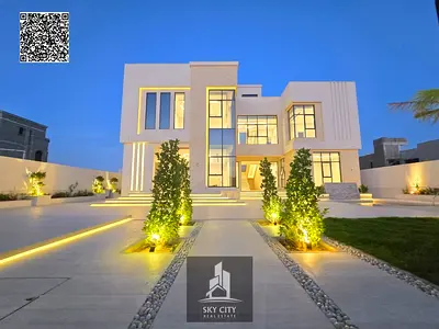 A very luxurious, ready-to-move-in palace with electricity, water, and air conditioning, featuring a private swimming pool, next to Al-Hamidiyah Park.