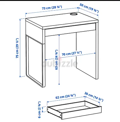 IKEA Compact compute table / Study desk with drawer