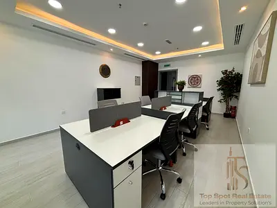 Fully Fitted & Furnished Office | Community View | Glass Partition