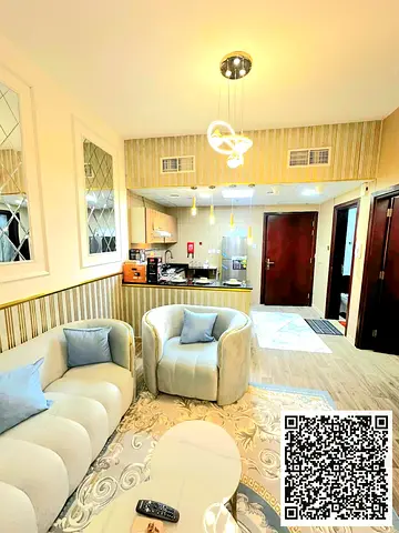 شقة غرفه وصاله للبيع في أبراج السيتى تاور قريبة من السفير مول والمراد مول