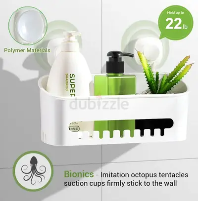 Wall Basket / Organizer Shelf with Suction Cap