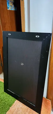 Large Black Framed Wall Mirror — Used, some wear