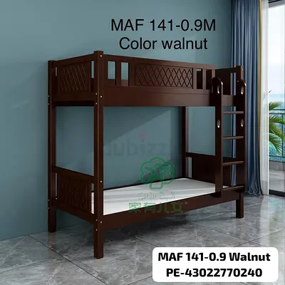 Brand New wooden bunker bed available with medical mattress.