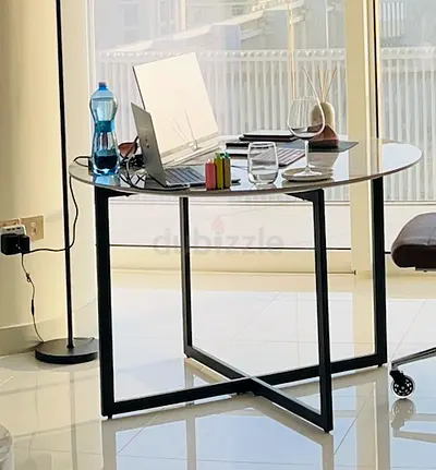 Ceramic Round 110cm 4-Seater Dining Table