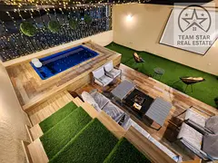 Luxury villa for rent in Al Zahia area, fully furnished with a swimming pool