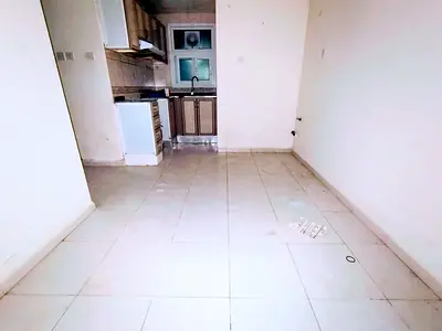 Spacious studio with small hall, separate kitchen, Balcony and Central AC in Muwaileh