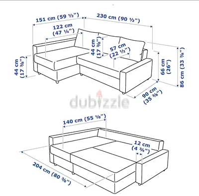 L-Shaped Sofa with Chaise Lounge
