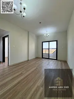 Two bedrooms and a living room in Al Jurf 3 with private parking and parquet flooring, priced at AED