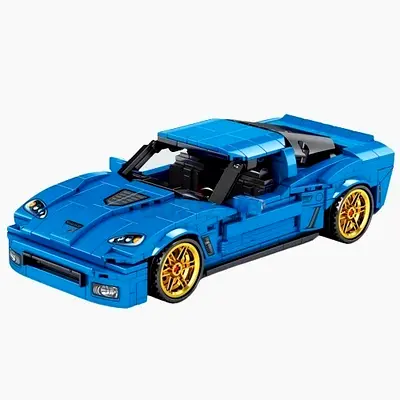 USA Muscle Vehicle 668PCS Bricks Building MOC Set