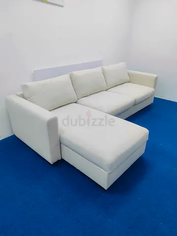 Ikea vimle beige color lshape sofabed with storage space