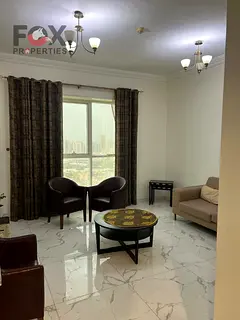 1BR apartment for annual rent in Oasis Towers Rashidiya 1 Ajman, gym &amp; pool, free parking, great