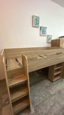 Stylish Woodenloft bed with Study Table