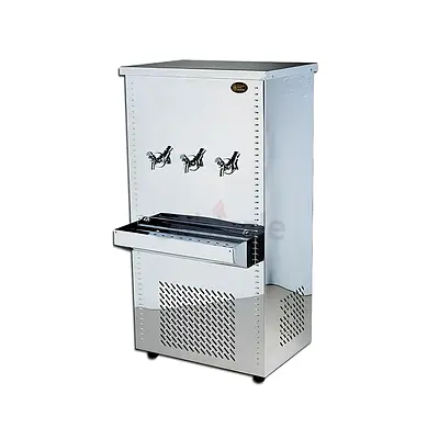 Heavy Duty Stainless Steel Water Cooler - 40 Gallon, 3 Taps