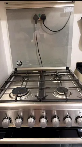 Stainless Steel Gas Range with 4 Burners